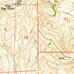 United States Geological Survey The Big Slide, MT (1956, 24000-Scale) digital map