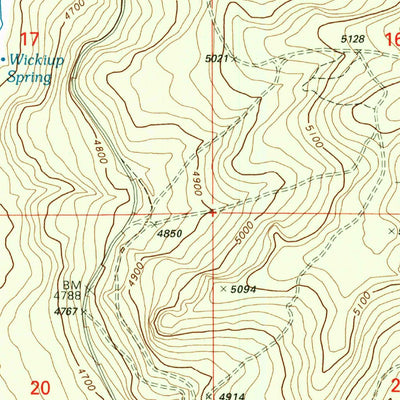 United States Geological Survey The Bull Pasture, OR (1998, 24000-Scale) digital map
