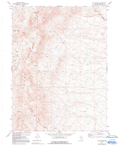 United States Geological Survey The Buttes, NV (1971, 24000-Scale) digital map