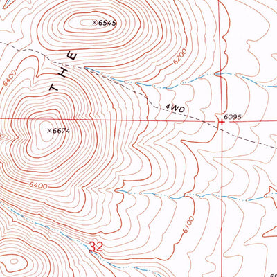 United States Geological Survey The Buttes, NV (1971, 24000-Scale) digital map