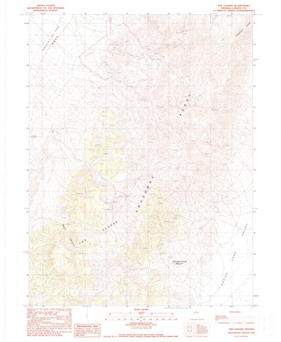 United States Geological Survey The Cedars, NV (1990, 24000-Scale) digital map