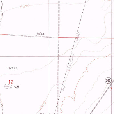 United States Geological Survey The Cedars SW, NV (1990, 24000-Scale) digital map