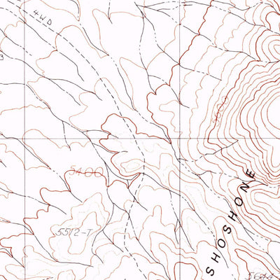 United States Geological Survey The Cedars SW, NV (1990, 24000-Scale) digital map