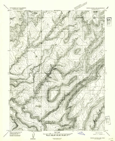 United States Geological Survey The Cheesebox, UT (1954, 24000-Scale) digital map
