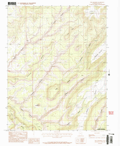United States Geological Survey The Cheesebox, UT (1987, 24000-Scale) digital map