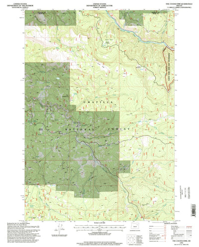 United States Geological Survey The Cockscomb, OR (1995, 24000-Scale) digital map