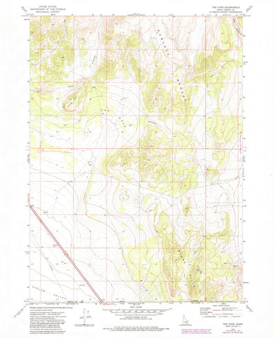 United States Geological Survey The Cove, ID-UT (1973, 24000-Scale) digital map