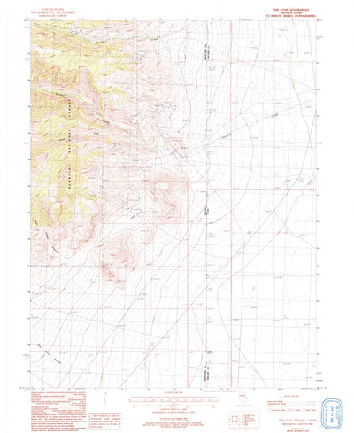 United States Geological Survey The Cove, NV-UT (1986, 24000-Scale) digital map