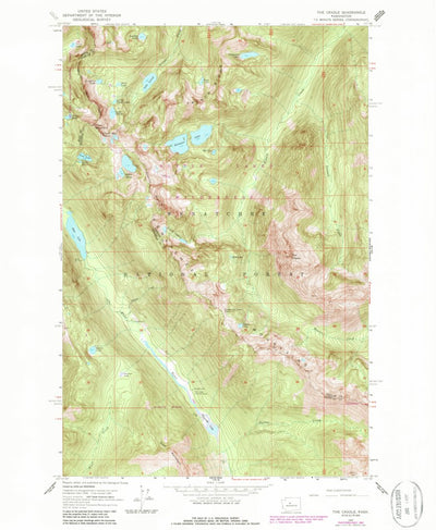 United States Geological Survey The Cradle, WA (1965, 24000-Scale) digital map