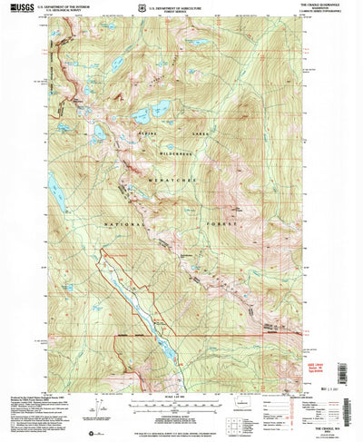 United States Geological Survey The Cradle, WA (2003, 24000-Scale) digital map