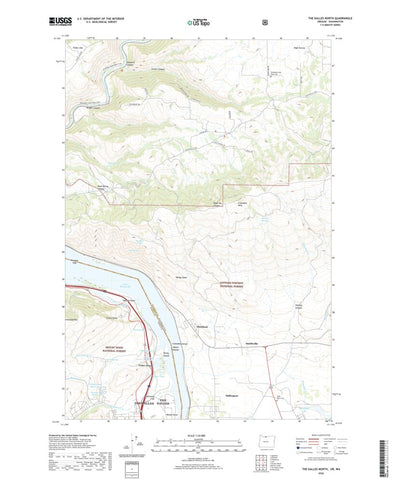 United States Geological Survey The Dalles North, OR (2020, 24000-Scale) digital map