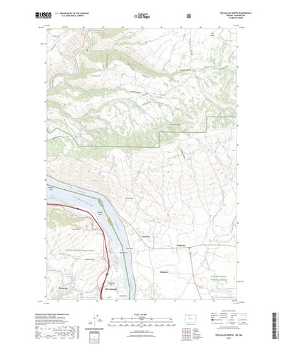 United States Geological Survey The Dalles North, OR (2023, 24000-Scale) digital map