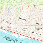 United States Geological Survey The Dalles North, OR-WA (1974, 24000-Scale) digital map