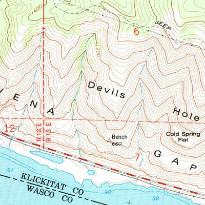 United States Geological Survey The Dalles North, OR-WA (1974, 24000-Scale) digital map