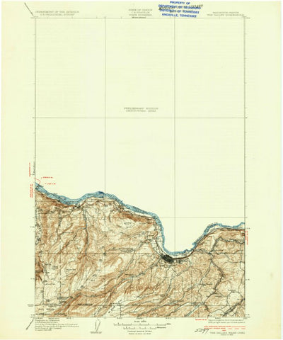 United States Geological Survey The Dalles, OR-WA (1934, 125000-Scale) digital map