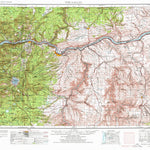 United States Geological Survey The Dalles, OR-WA (1953, 250000-Scale) digital map