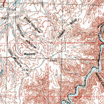 United States Geological Survey The Dalles, OR-WA (1953, 250000-Scale) digital map