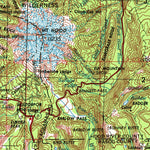 United States Geological Survey The Dalles, OR-WA (1953, 250000-Scale) digital map
