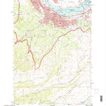 United States Geological Survey The Dalles South, OR-WA (1994, 24000-Scale) digital map