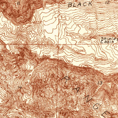 United States Geological Survey The Dark Hole, CA (1934, 31680-Scale) digital map