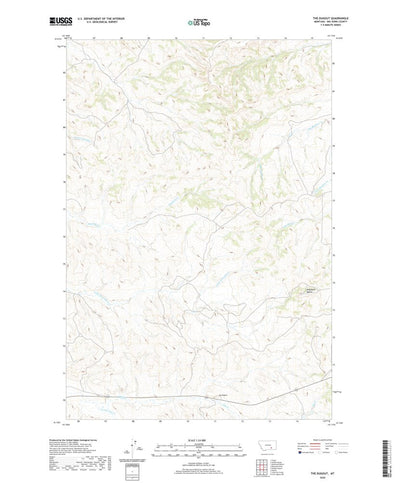 United States Geological Survey The Dugout, MT (2020, 24000-Scale) digital map