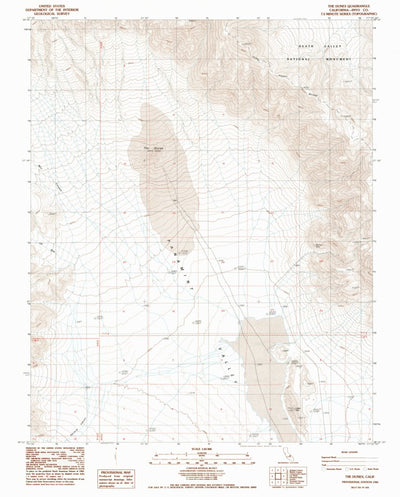 United States Geological Survey The Dunes, CA (1986, 24000-Scale) digital map