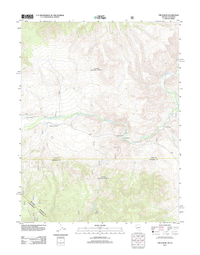 United States Geological Survey The Elbow, NV-CA (2012, 24000-Scale) digital map