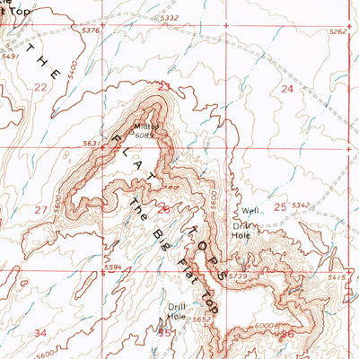 United States Geological Survey The Flat Tops, UT (1963, 62500-Scale) digital map