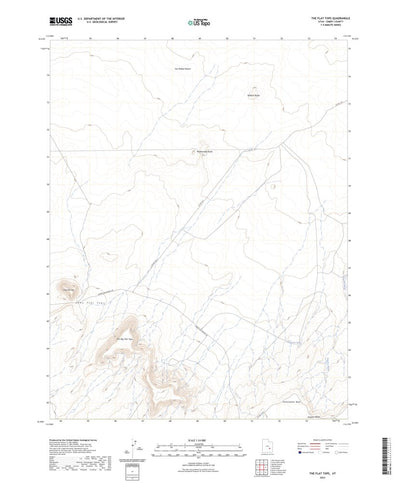 United States Geological Survey The Flat Tops, UT (2023, 24000-Scale) digital map
