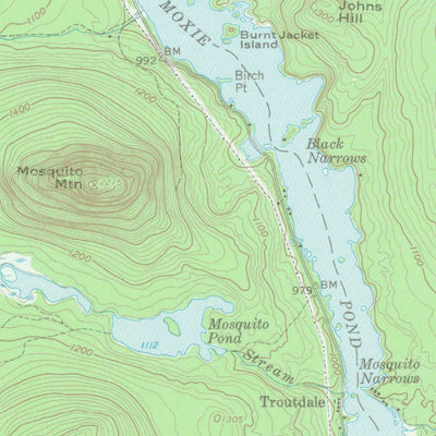 United States Geological Survey The Forks, ME (1956, 62500-Scale) digital map