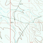 United States Geological Survey The Gap SW, WY (1971, 24000-Scale) digital map