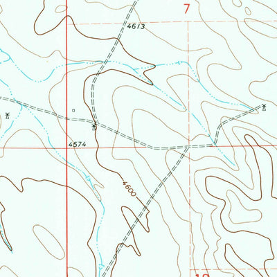 United States Geological Survey The Gap SW, WY (1971, 24000-Scale) digital map