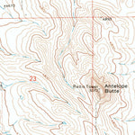United States Geological Survey The Gap, WY (1971, 24000-Scale) digital map