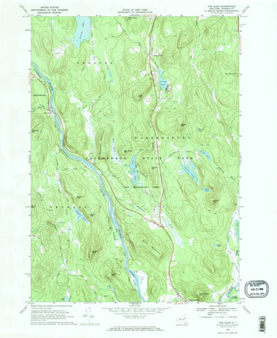 United States Geological Survey The Glen, NY (1968, 24000-Scale) digital map