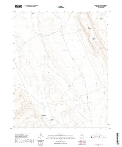 United States Geological Survey The Grandstand, AZ (2021, 24000-Scale) digital map
