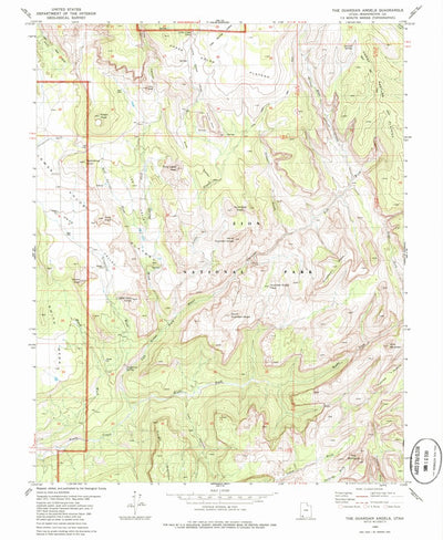 United States Geological Survey The Guardian Angels, UT (1980, 24000-Scale) digital map