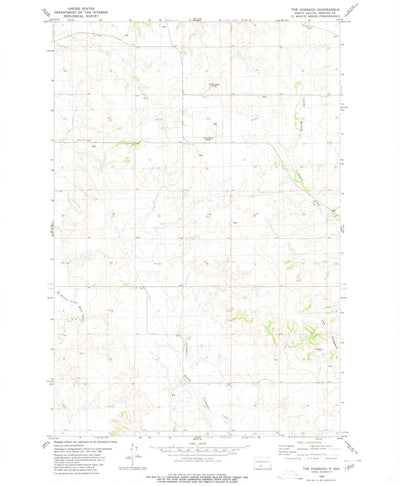 United States Geological Survey The Hogback, ND (1980, 24000-Scale) digital map