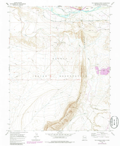 United States Geological Survey The Hogback North, NM (1966, 24000-Scale) digital map
