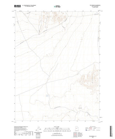 United States Geological Survey The Hogback, UT (2023, 24000-Scale) digital map