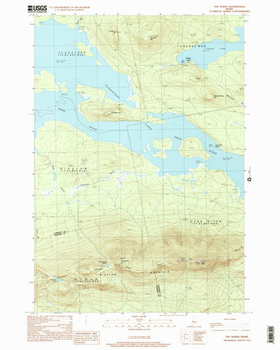 United States Geological Survey The Horns, ME (1997, 24000-Scale) digital map