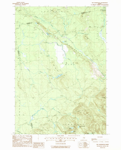 United States Geological Survey The Horseback, ME (1988, 24000-Scale) digital map
