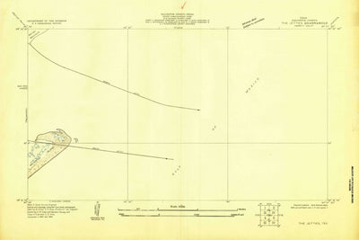 United States Geological Survey The Jetties, TX (1932, 24000-Scale) digital map