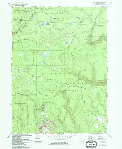 United States Geological Survey The Knobs, PA (1959, 24000-Scale) digital map