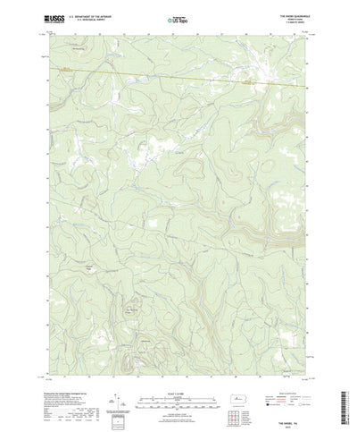 United States Geological Survey The Knobs, PA (2023, 24000-Scale) digital map