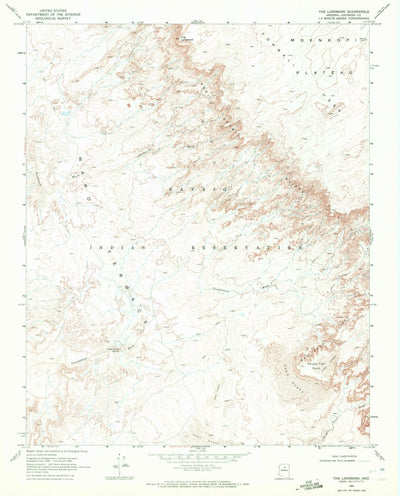 United States Geological Survey The Landmark, AZ (1969, 24000-Scale) digital map