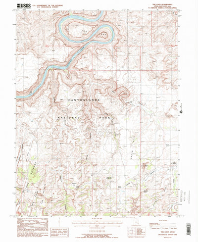 United States Geological Survey The Loop, UT (1988, 24000-Scale) digital map