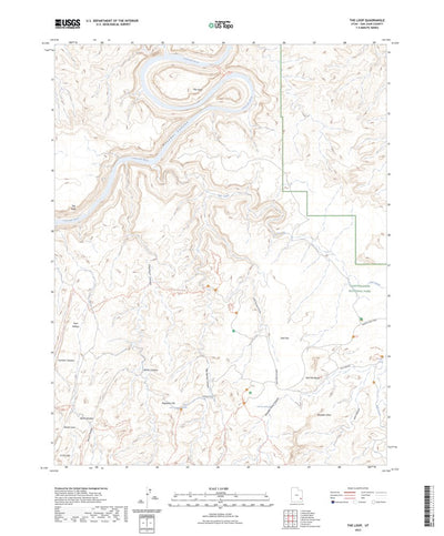 United States Geological Survey The Loop, UT (2023, 24000-Scale) digital map