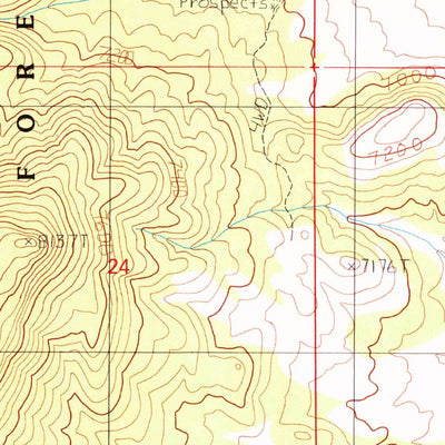 United States Geological Survey The Monitor, NV (1989, 24000-Scale) digital map