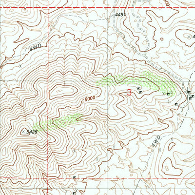 United States Geological Survey The Narrows, AZ (1981, 24000-Scale) digital map