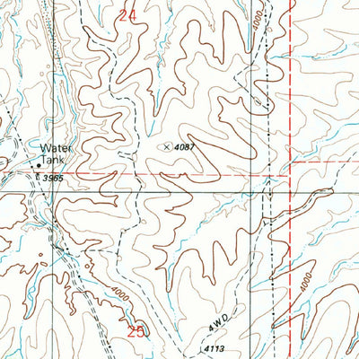 United States Geological Survey The Narrows, AZ (1996, 24000-Scale) digital map